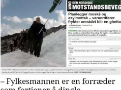 Mener Nordfronts lesere oppfordrer til voldelig kamp