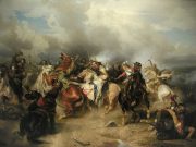 Slaget ved Lützen Gustav II Adolfs død (1855).