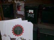 Flyvebladsutdeling på Leknes