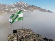 Frihetsfanen vaier over Grønland