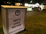 Plakat-offensiv på Østlandet – «White Lives Matter»