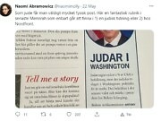 Jødinne: Kun aviser for jøder og Nordfront skriver om jødisk makt