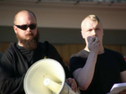 Den nordiske motstandsbevegelsen holdt torgmøte i Strömstad