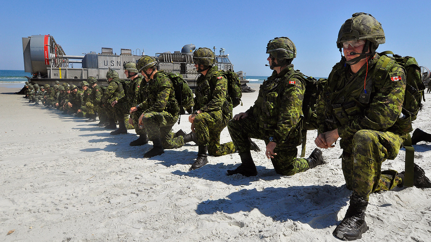 https://commons.wikimedia.org/wiki/File:US_Navy_090424-G-6464J-013_Canadian_soldiers_set_a_perimeter_position_after_disembarking_a_U.S._Navy_landing_craft_during_a_simulated_amphibious_landing.jpg